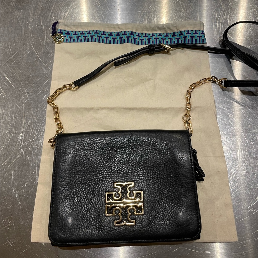 Tory Burch Womens 60405 Britten Combo Crossbody Bag, … Gem